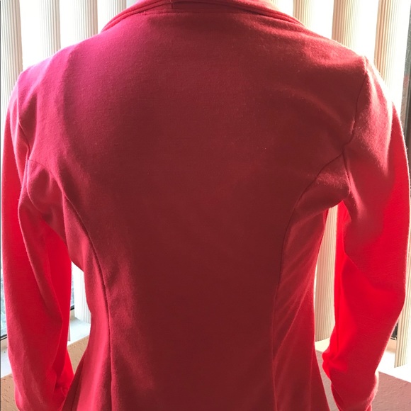 CORAL Unstructured Ruffle Ruched JACKET Small - Picture 5 of 8